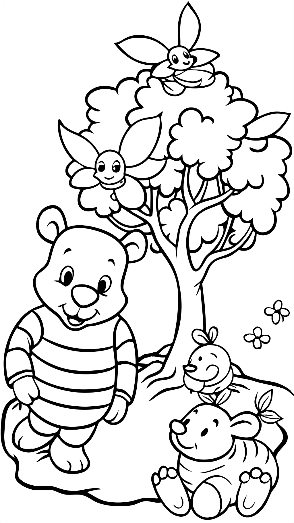 coloriage d’ours caca